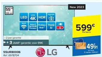 Carrefour Lg uhd 4k led tv aanbieding