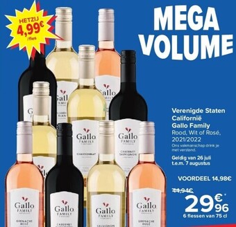 Verenigde staten californië gallo family