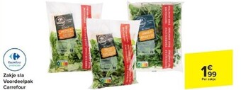 Carrefour Zakje sla voordeelpak carrefour aanbieding