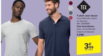 Carrefour T-shirt voor heren aanbieding