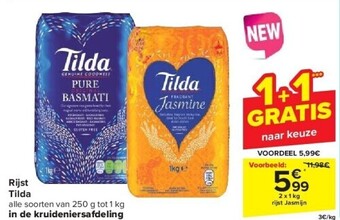 Carrefour Rijst tilda aanbieding