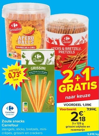 Carrefour Zoute snacks carrefour aanbieding
