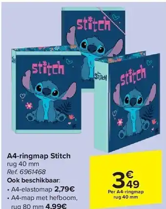 Carrefour A4-ringmap stitch aanbieding