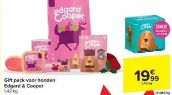 Carrefour Gift pack voor honden edgard & cooper aanbieding