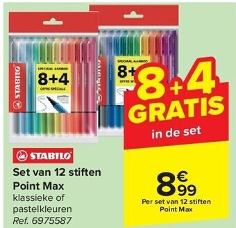 Set van 12 stiften point max