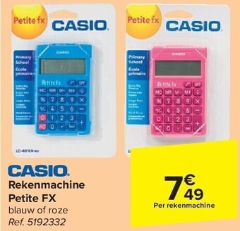 Carrefour Rekenmachine petite fx aanbieding
