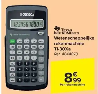 Carrefour Wetenschappelijke rekenmachine ti-30xa aanbieding