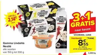Carrefour Gamma lindahls nestlé aanbieding
