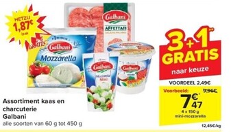 Carrefour Assortiment kaas en charcuterie galbani aanbieding