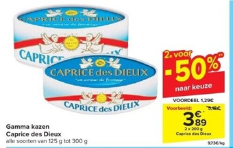 Carrefour Gamma kazen caprice des dieux aanbieding