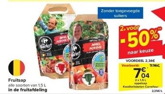 Carrefour Fruitsap aanbieding