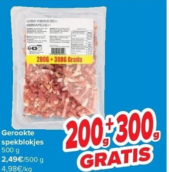 Carrefour Gerookte spekblokjes 500 g aanbieding