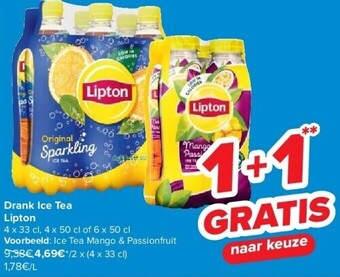 Carrefour Drank ice tea lipton aanbieding