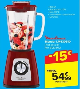 Carrefour Blender lm430510 aanbieding