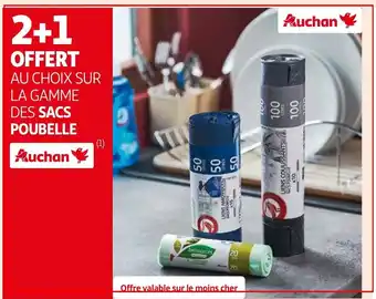 Auchan AU CHOIX SUR LA GAMME DES SACS POUBELLE Auchan aanbieding