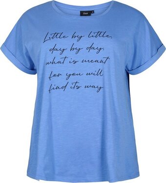 Bol.com Zizzi vvera, s/s, loose tee dames t-shirt - maat m (46-48) aanbieding