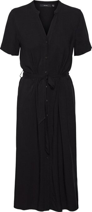Bol.com Vero moda vmvica s/s shirt dress ga wvn noos dames jurk - maat m aanbieding