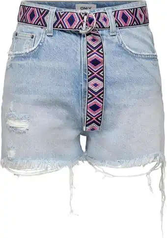 Bol.com Only onlrobyn ex hw st vintage dnm shorts dot dames broek - maat l aanbieding