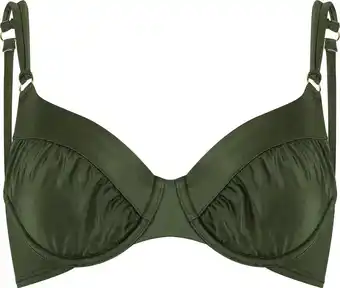 Bol.com Hunkemöller dames badmode niet-voorgevormde beugel bikinitop crete - groen - maat e75 aanbieding