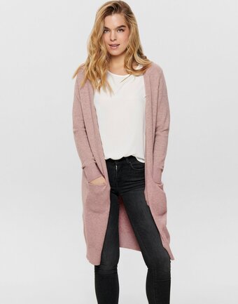 Bol.com Jdy jdymarco l/s long cardigan knt noos dames vest - maat s aanbieding