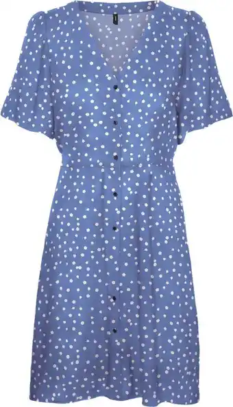 Bol.com Vero moda vmalba ss short dress wvn noos dames jurk - maat m aanbieding