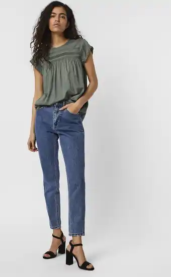 Bol.com Vero moda vmdebbie pleat s/l top ga noos dames top - maat s aanbieding
