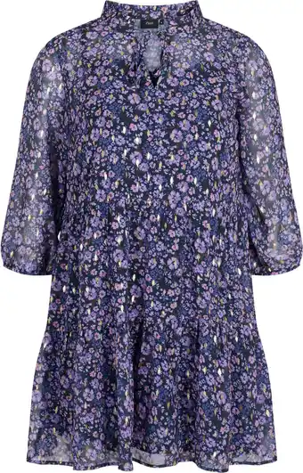 Bol.com Zizzi volivia 3/4 tunic dames tunic - maat xl (54-56) aanbieding