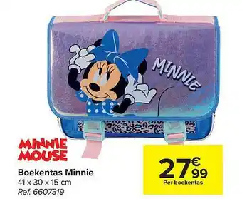 Carrefour Minnie Mouse Boekentas Minnie aanbieding