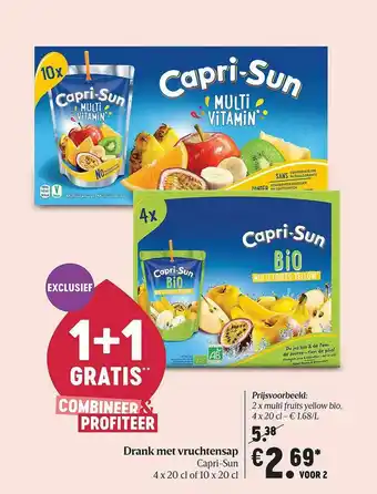 Delhaize Drank Met Vruchtensap Capri-sun aanbieding