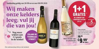 Delhaize Witte Of Rode Wijn Of Schuimwijn aanbieding