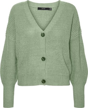 Vero moda vmlea ls v-neck cuff cardigan noos dames vest - maat l