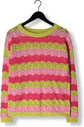 Ydence knitted sweater nina truien & vesten dames - sweater - hoodie - vest- roze - maat m