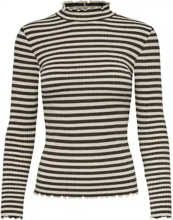 Bol.com Jdy jdyfransiska l/s stripe top jrs noos - maat s aanbieding
