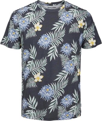 Jack&jones jjbecs aop tee ss crew neck heren t-shirt - maat s