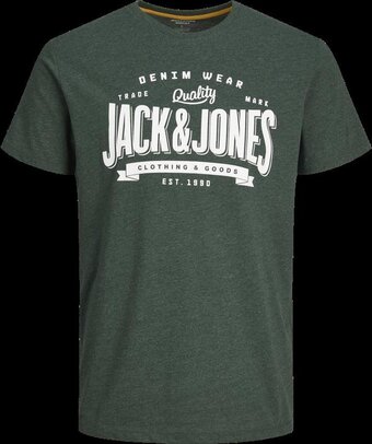 Bol.com Jack&jones jjelogo tee ss o-neck 1 col mel aw23 sn heren t-shirt - maat xl aanbieding