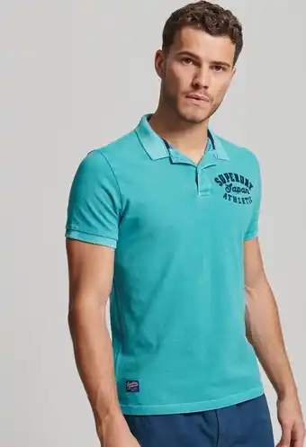 Bol.com Superdry vintage superstate polo heren poloshirt - blauw - maat xl aanbieding