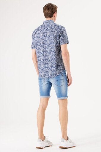 Bol.com Garcia heren overhemd blauw - maat m aanbieding