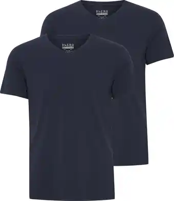 Bol.com Blend he bhdinton v-neck tee 2-pack heren t-shirt - maat xxl aanbieding