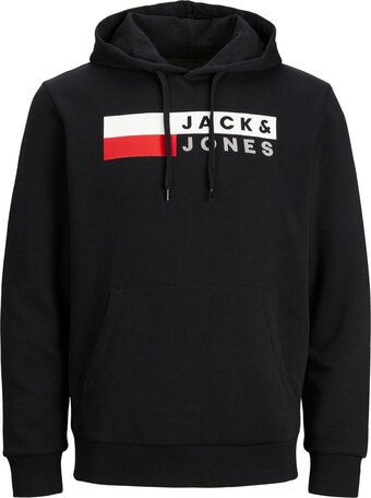 Bol.com Jack&jones plus jjecorp logo sweat hood noos pls heren trui - maat eu2xl us1l aanbieding