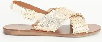 Bol.com Sissy-boy - gouden leren sandalen - 38 aanbieding