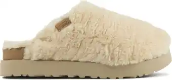 Bol.com Ugg pantoffels dames sloffen / instappers - canvas - harde zool - dichte hiel - 1135132 - gebroken wit - maat 37 aanbieding