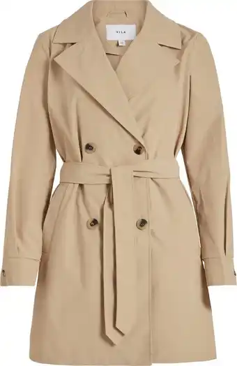 Bol.com Vila mersin trenchcoat beige 44 vrouw aanbieding