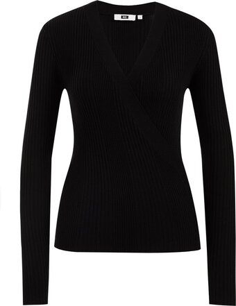 Bol.com We fashion dames overslagtop van ribstof aanbieding