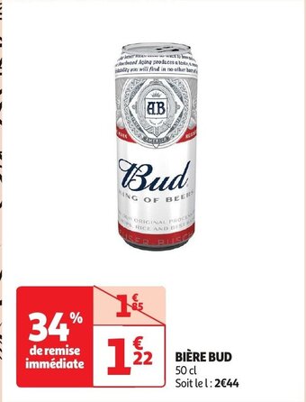 BIÈRE BUD 50 cl