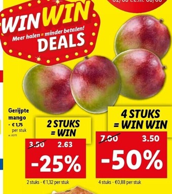 Lidl Gerijpte mango aanbieding