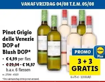 Lidl Pinot grigio delle venezie dop of blush dop aanbieding