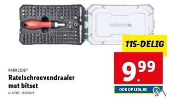 Lidl Ratelschroevendraaier met bitset aanbieding