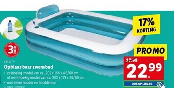 Lidl Opblaasbaar zwembad aanbieding