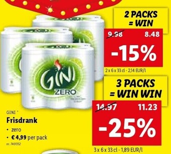 Lidl Frisdrank aanbieding