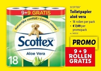 Lidl Toiletpapier aloë vera aanbieding